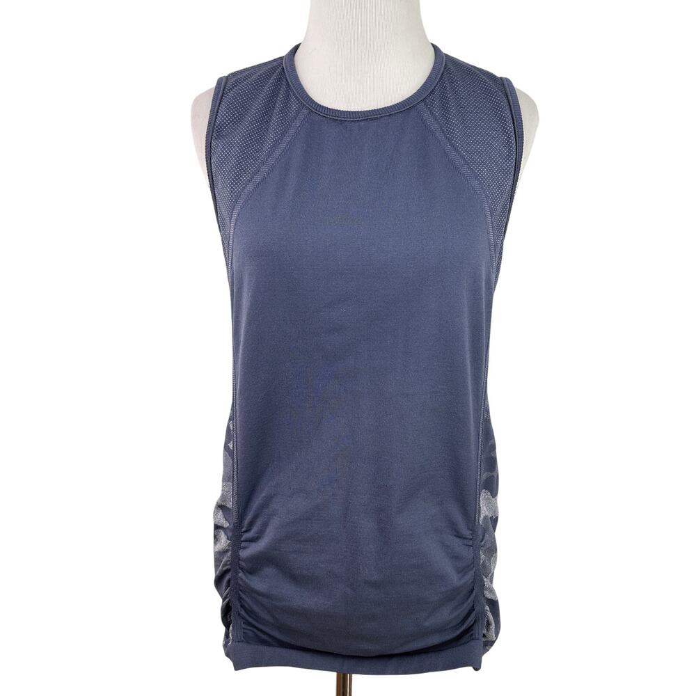 Athleta Purple Camo Scrunch Tank Top Size Large
